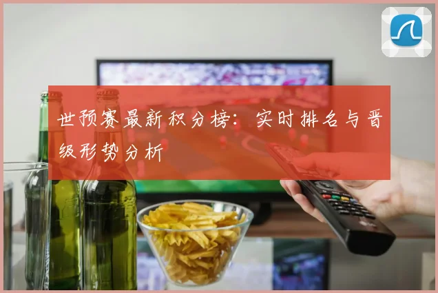 世预赛最新积分榜：实时排名与晋级形势分析